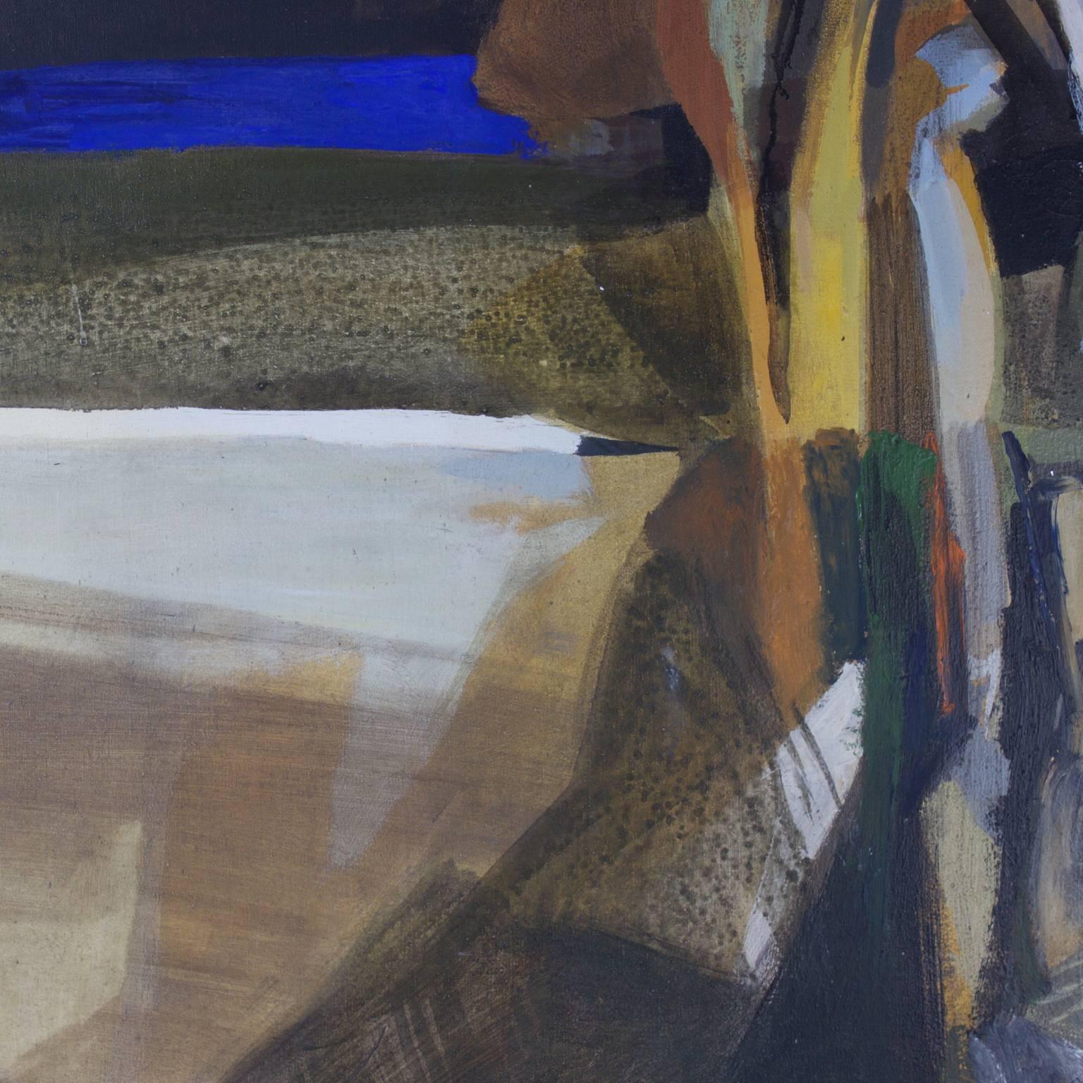 American Mid-Century Abstract Painting by Russell Keeter