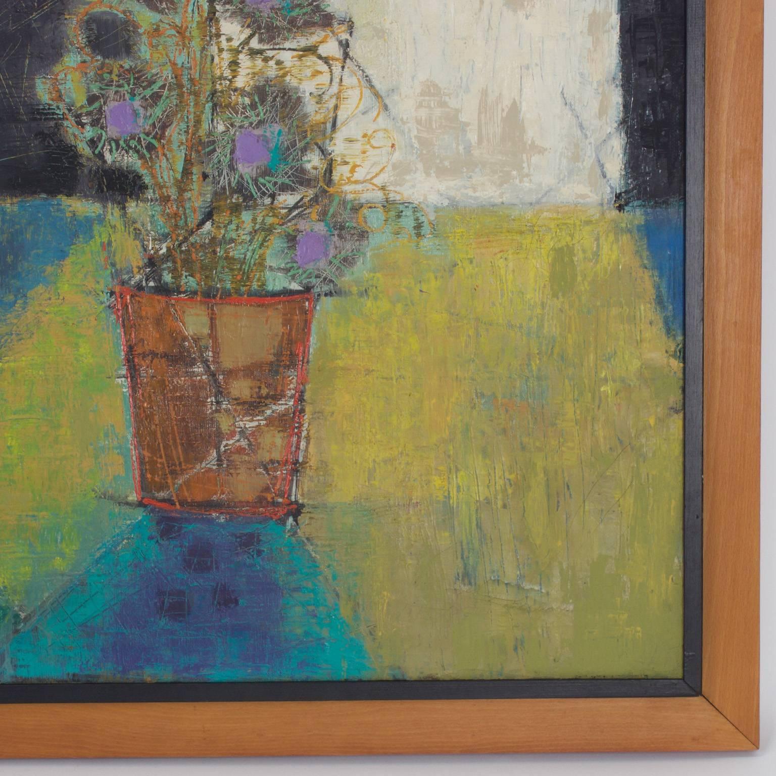 Modernist Still Life Painting In Good Condition In Palm Beach, FL