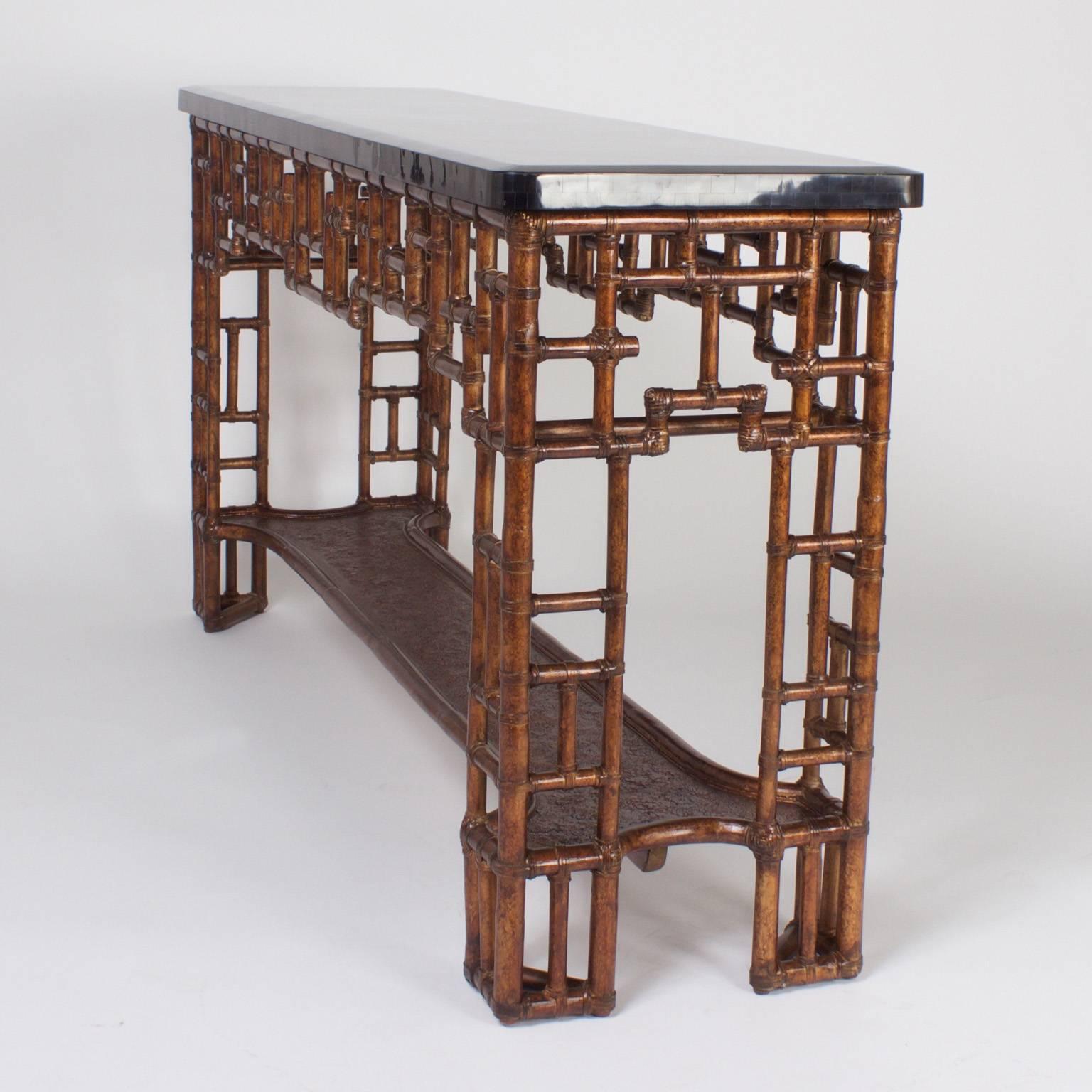 chinese chippendale console table