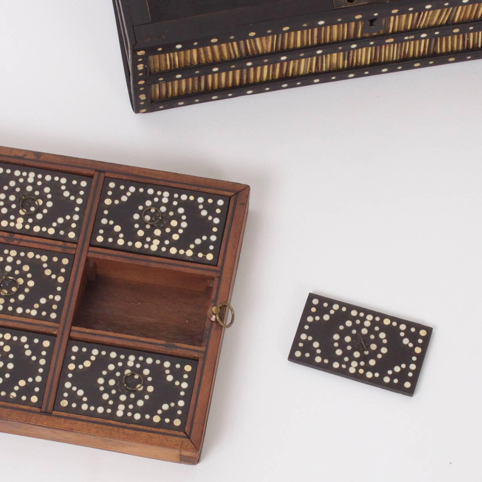 Indian Antique Porcupine Quill Box