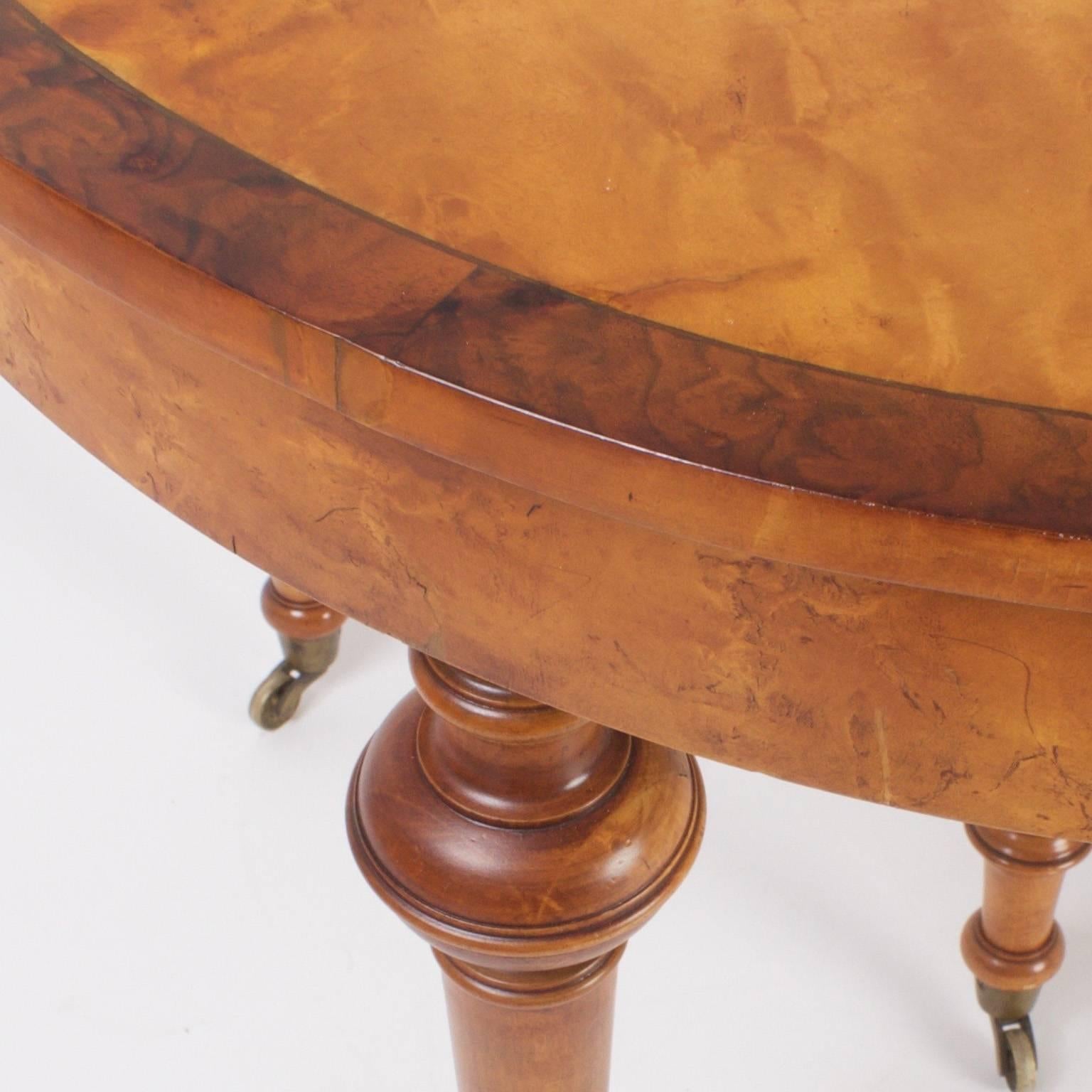 Napoleon III Expandable Dining Table with a Rare Burled Maple Top 2