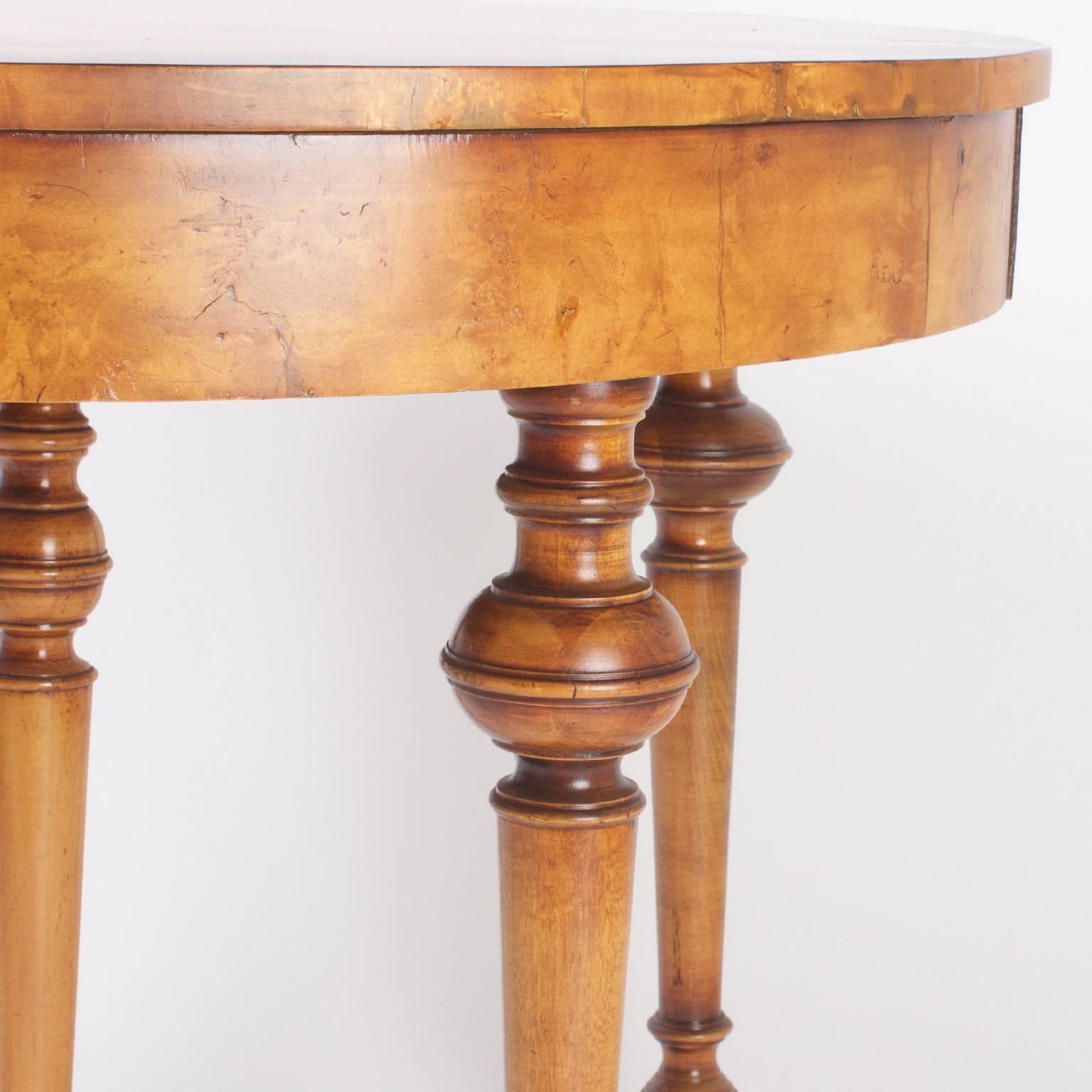 Napoleon III Expandable Dining Table with a Rare Burled Maple Top 3