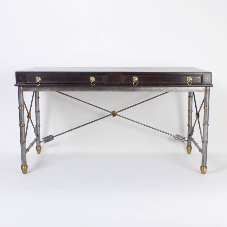 Handsome Neoclassical Style Desk Or Writing Table For Sale At 1stdibs