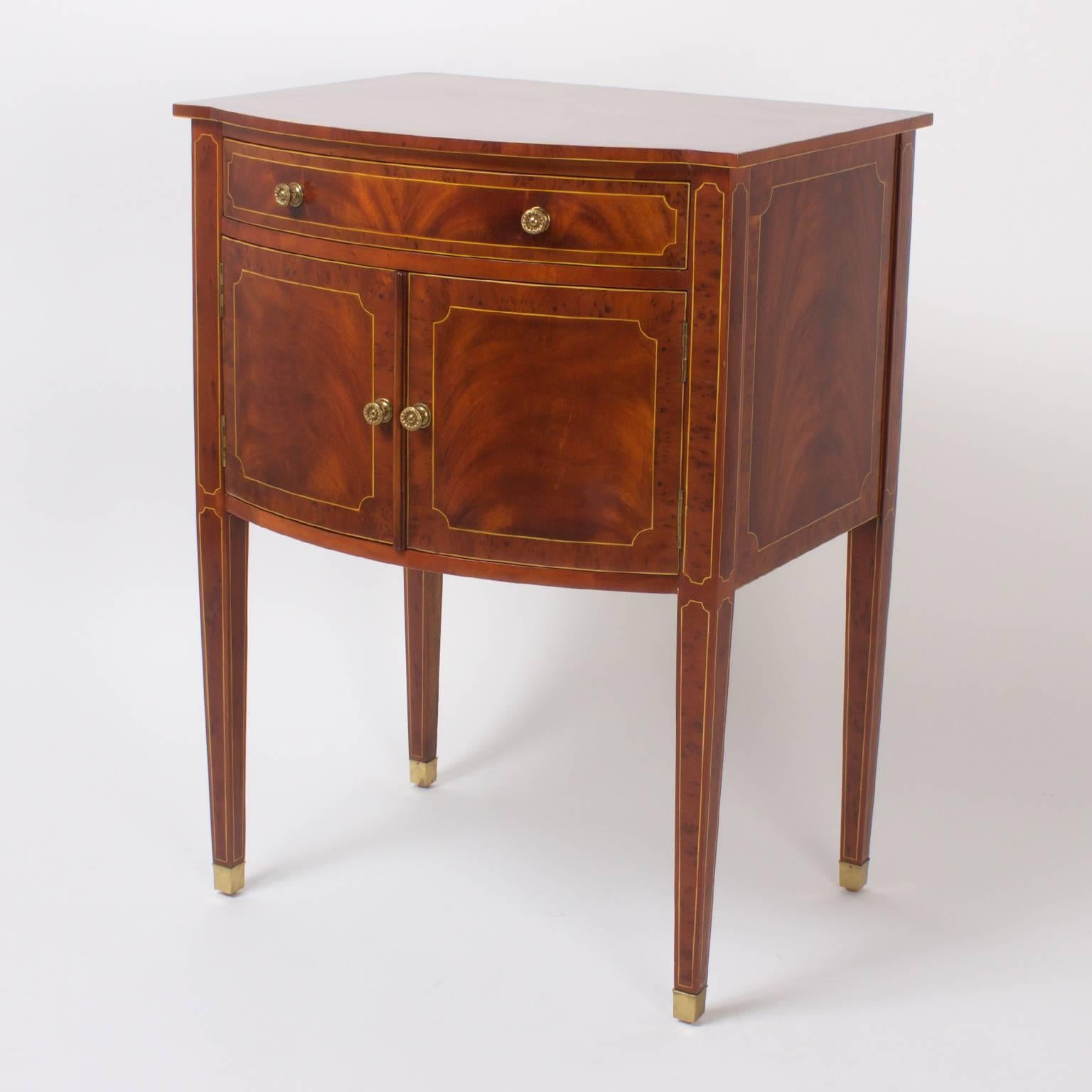 bow front nightstand