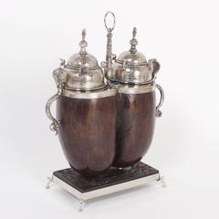 Rare Antique Coco De Mer Anglo Indian Tea Caddy