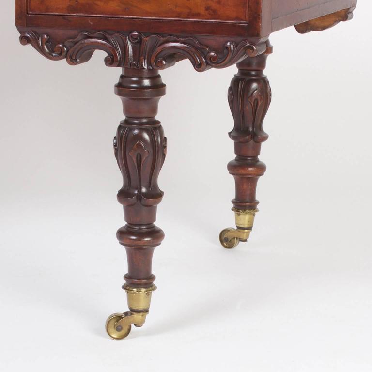 Rare Antique Irish Mahogany Desk at 1stDibs