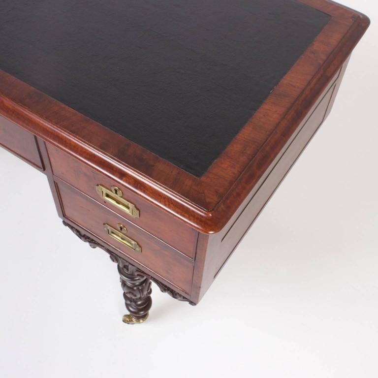 Rare Antique Irish Mahogany Desk at 1stDibs