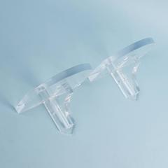Paire de supports muraux en Lucite