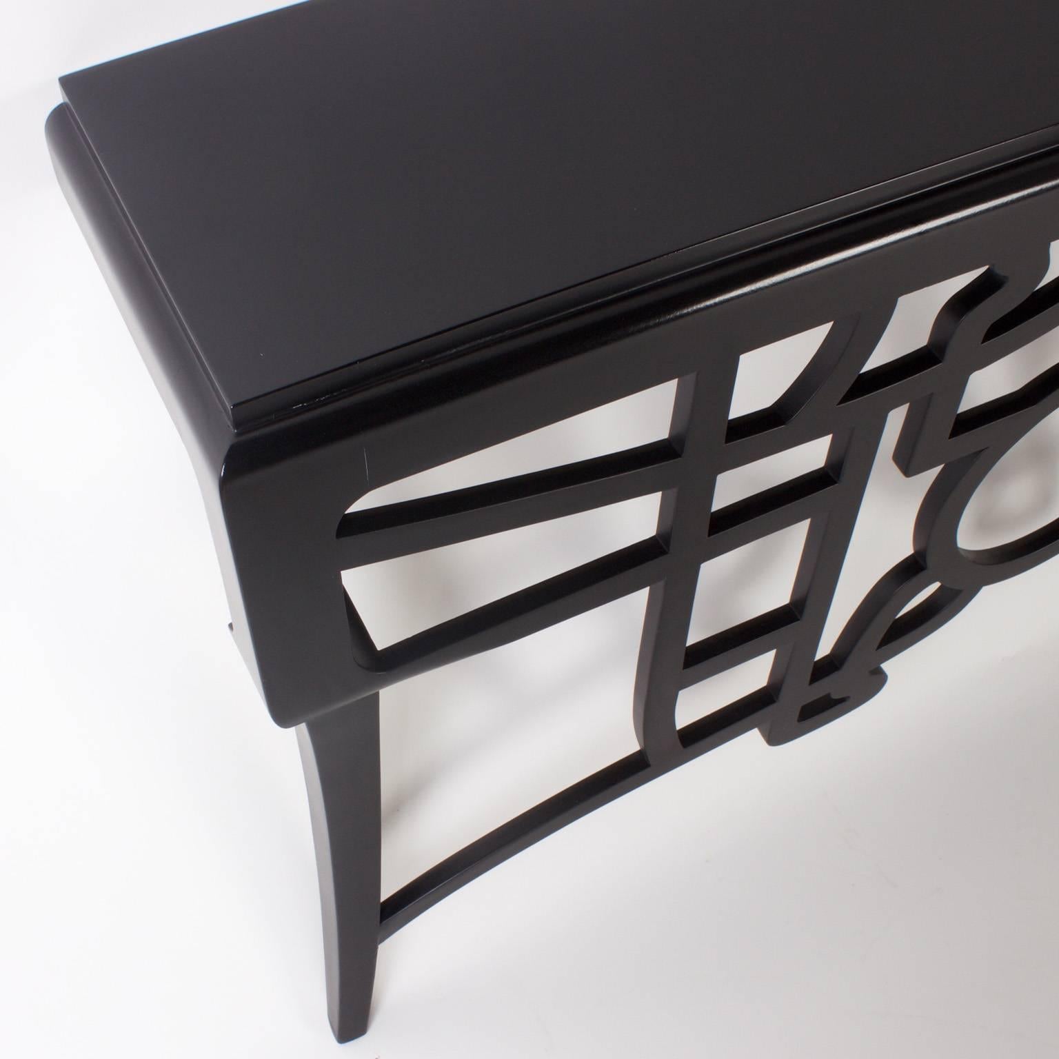 modern wall mounted console table