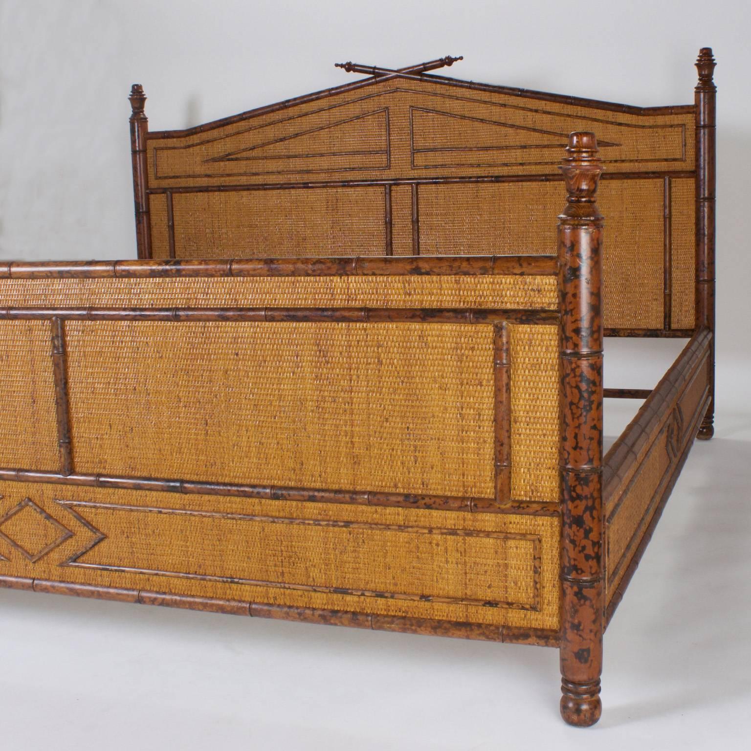 king size rattan bed
