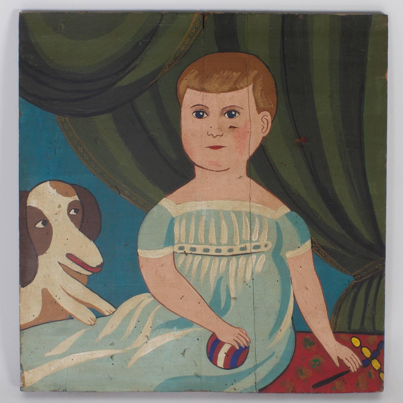By creating this line of naive, folky primitive paintings on board Karl Mann and associates captured the spirit and charm of this distinctly American style of portraits, and with tongue firmly in cheek brought a pleasing modern twist. $1,850.00 each