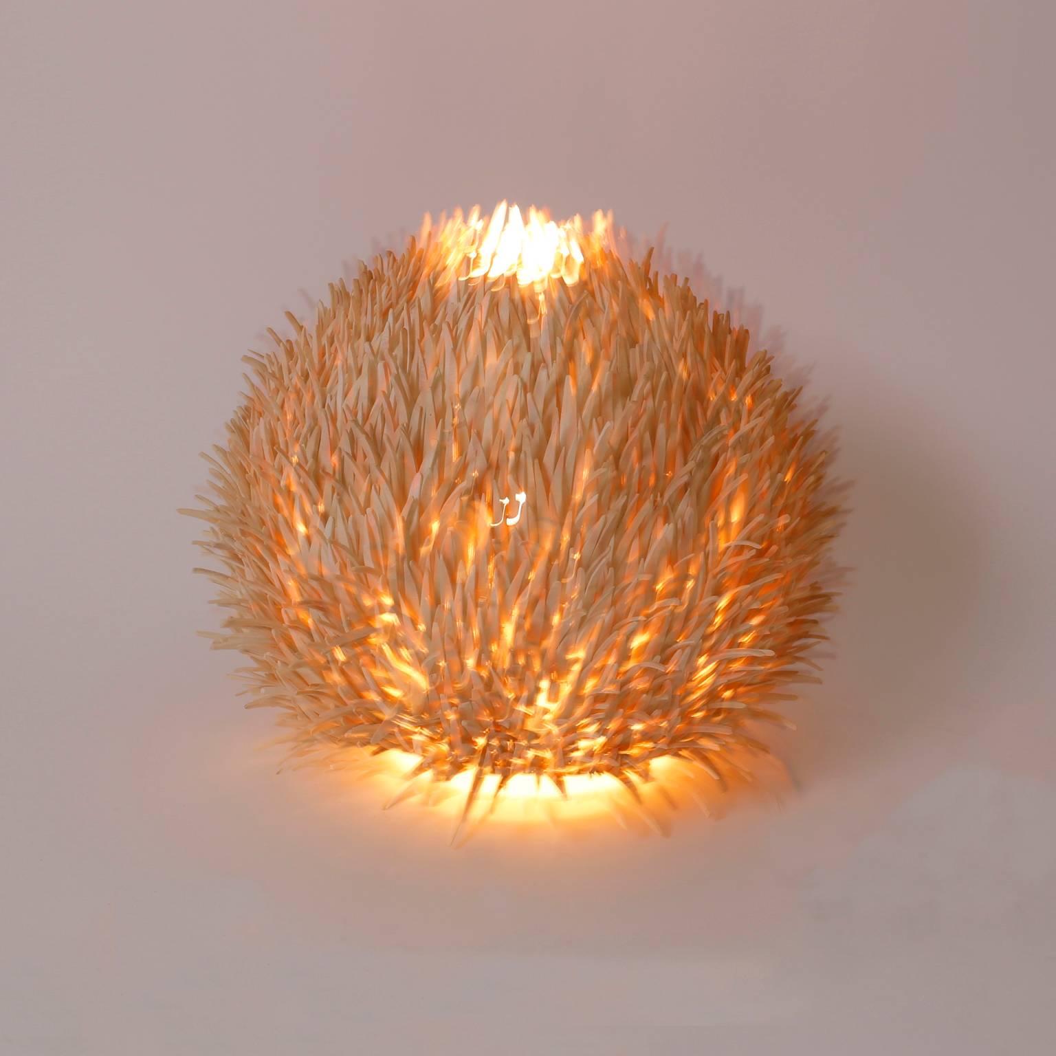 Mid-Century Modern Tropical Sea Urchin Table Lamp
