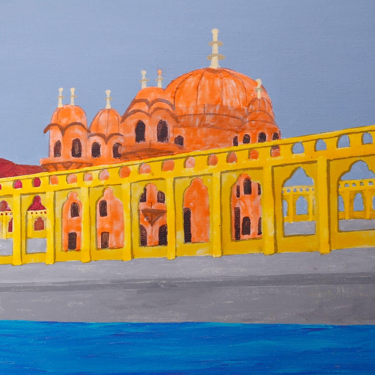 India Pintura de un templo hindú Indio en venta