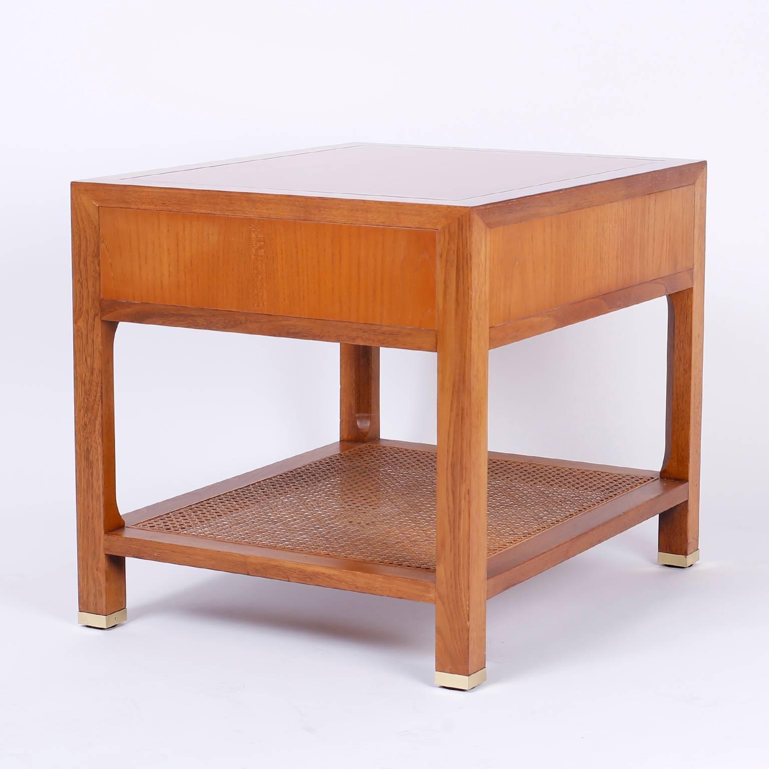 American Pair of End or Side Tables Michael Taylor for Baker