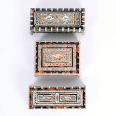 Three Rare Antique Anglo-Indian Tortoise Shell Boxes, Priced Individually