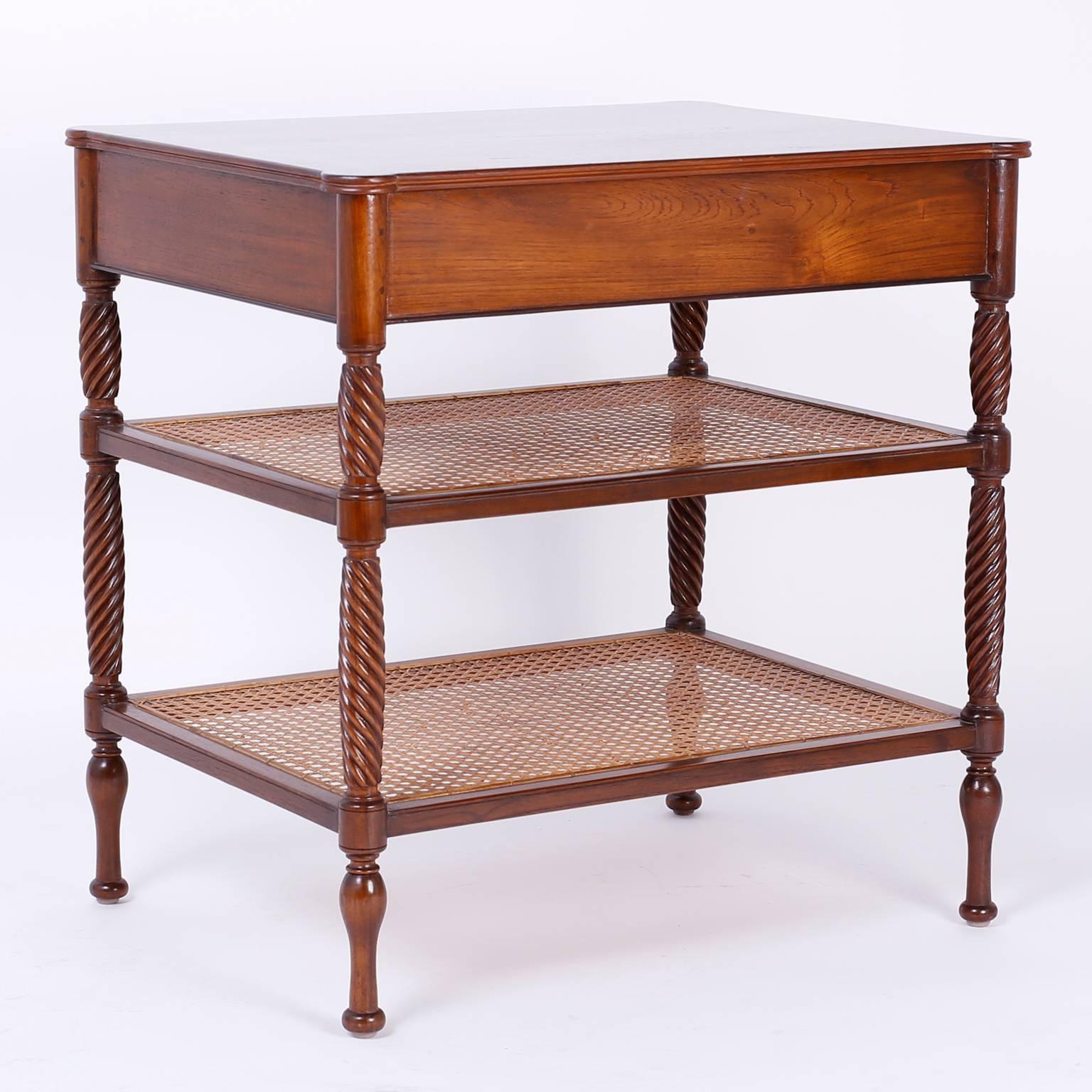 british colonial side table