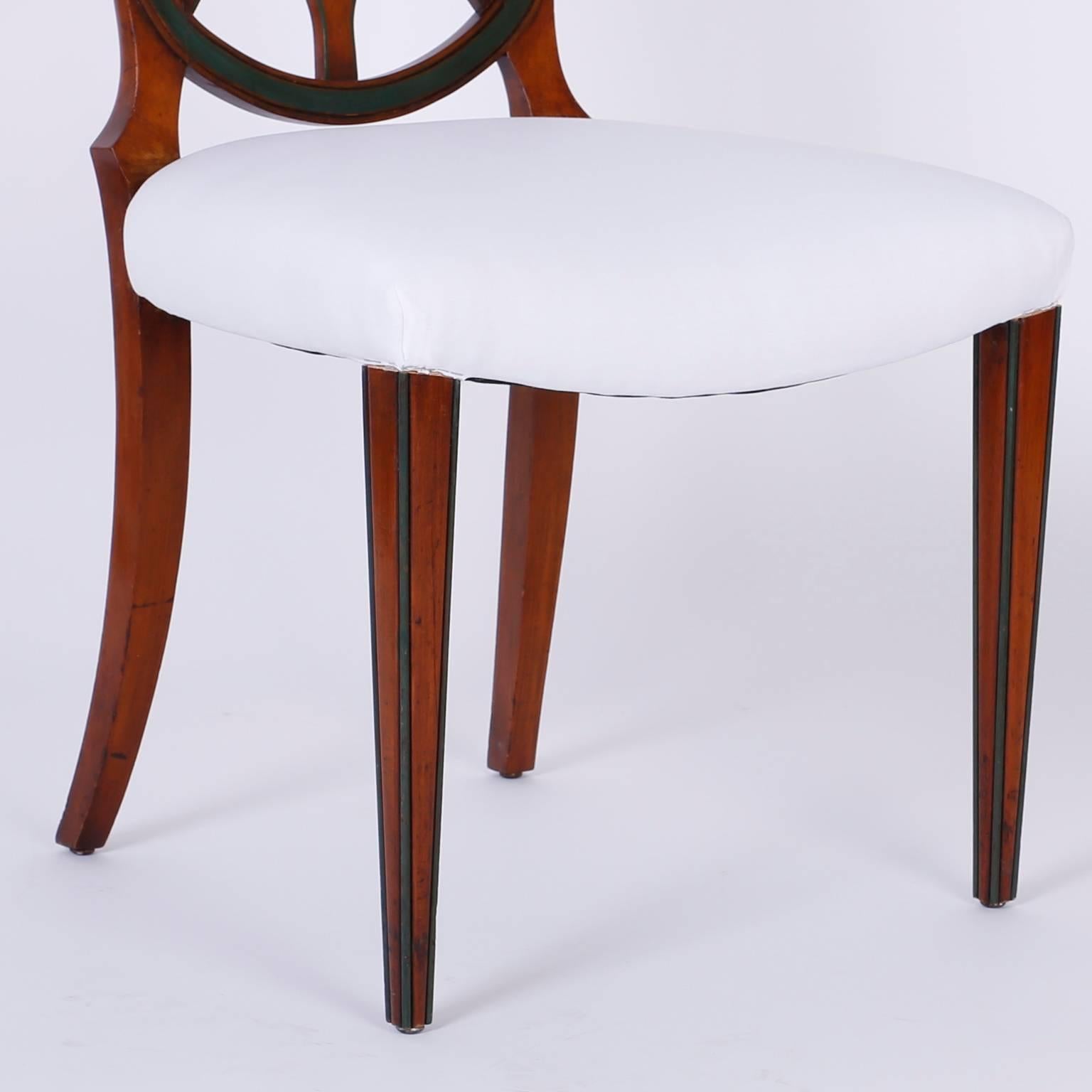 20th Century Set of 12 Mahogany Spider Back Dining Chairs