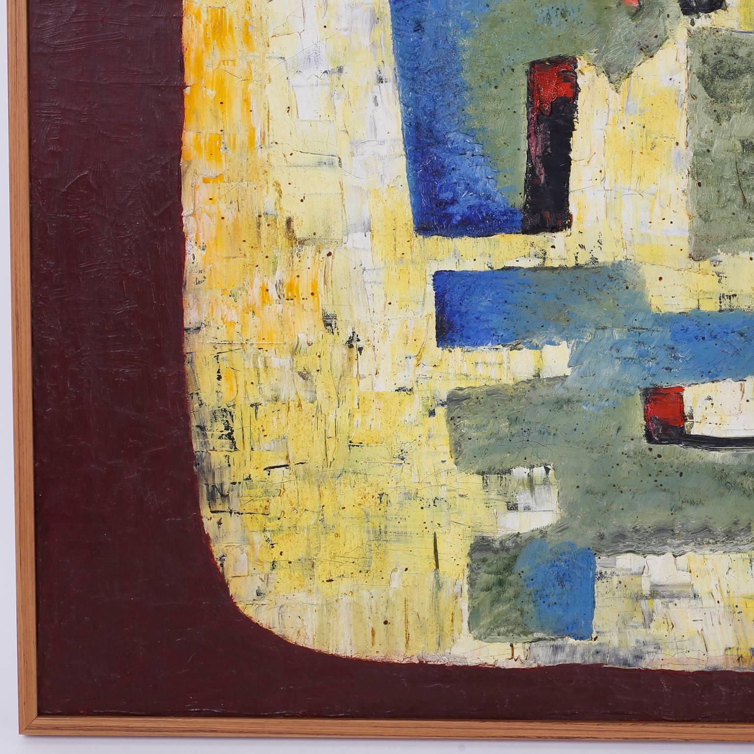 mid century abstract painting