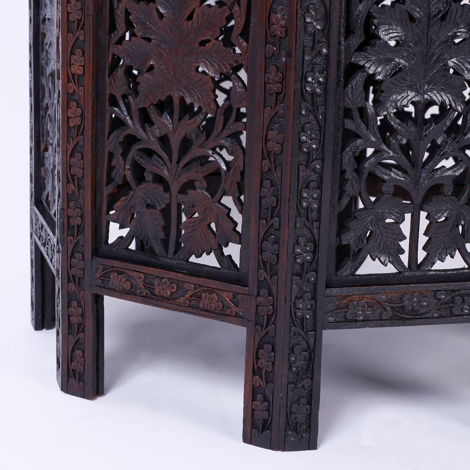  Pair of Carved Anglo Indian End Tables or Stands 2