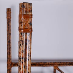 British Colonial Four-Poster King-Size Bed in Faux Bamboo