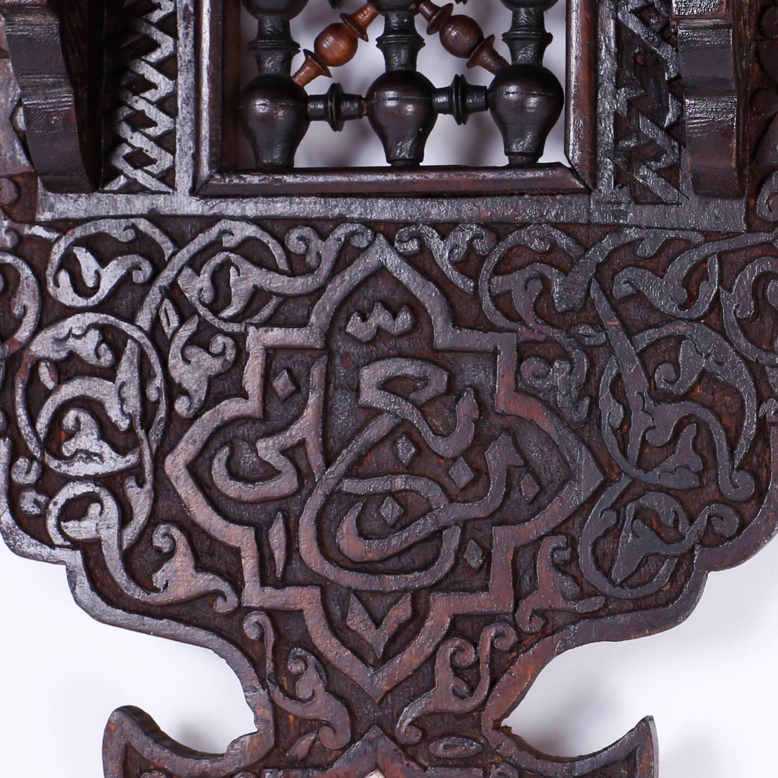 Exotic British Colonial Wall Bracket Inlaid with Mother-of-Pearl 2