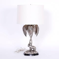 Pair of Vintage Palm Tree Table Lamps