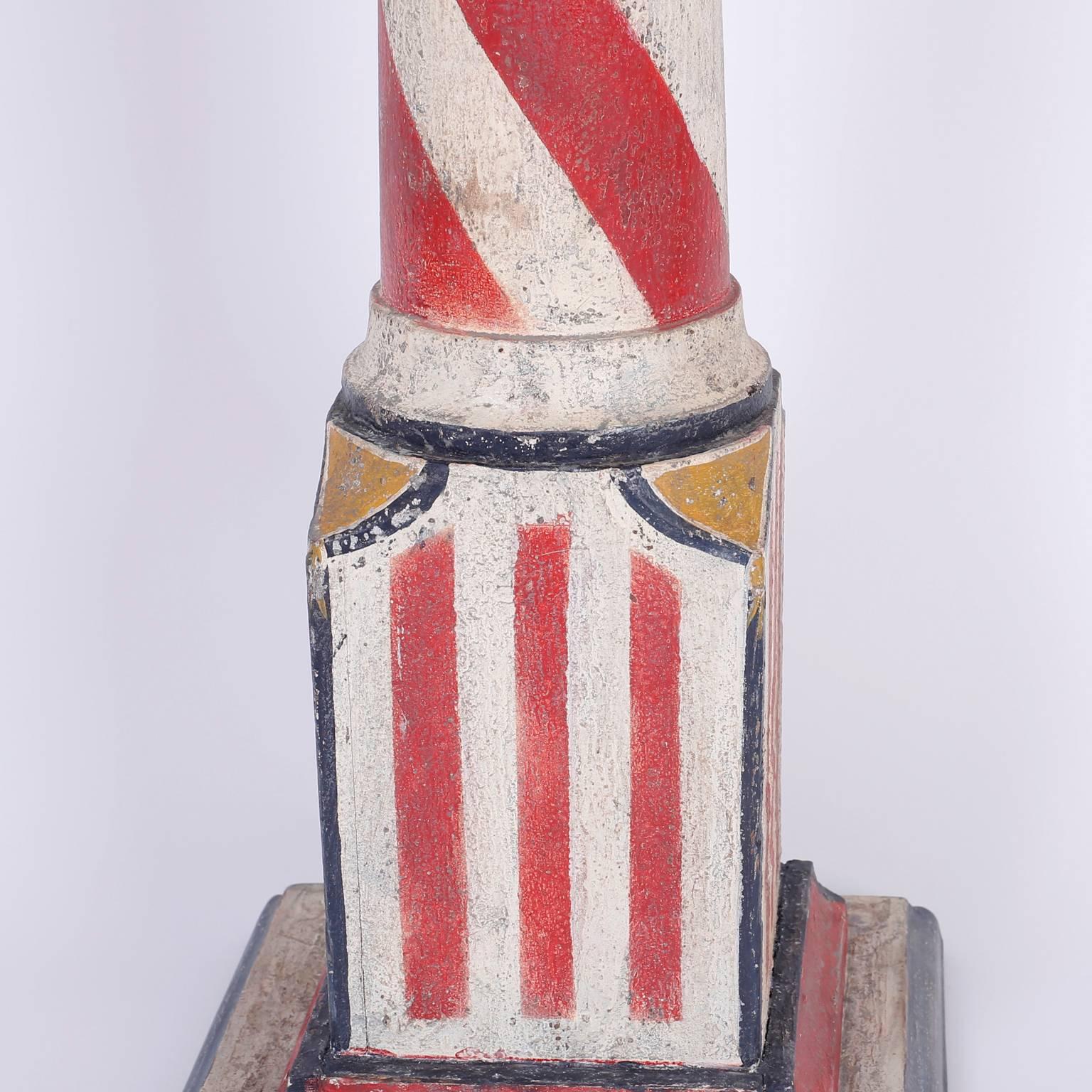 American 19th Century Folky Barber's Pole