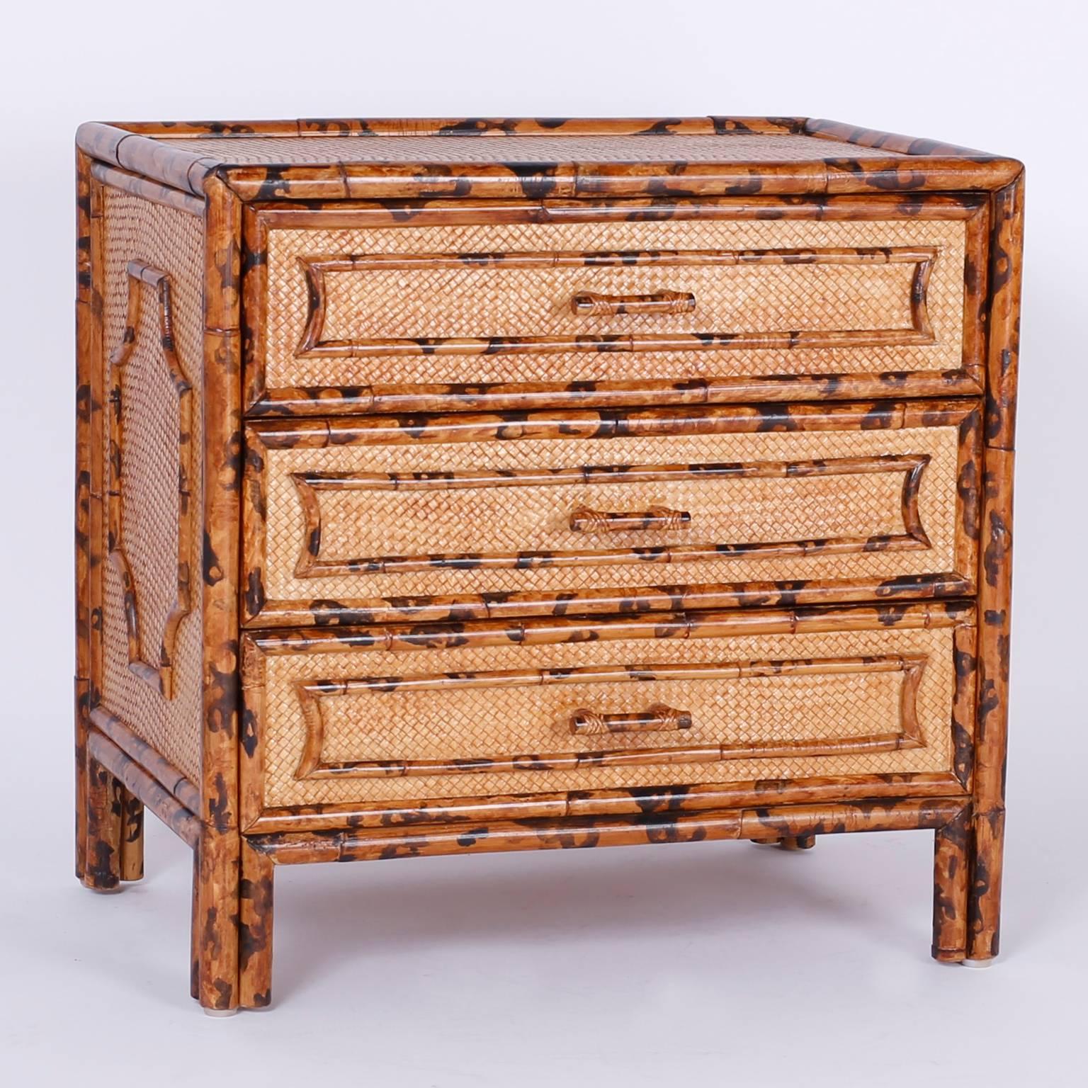 british colonial nightstand