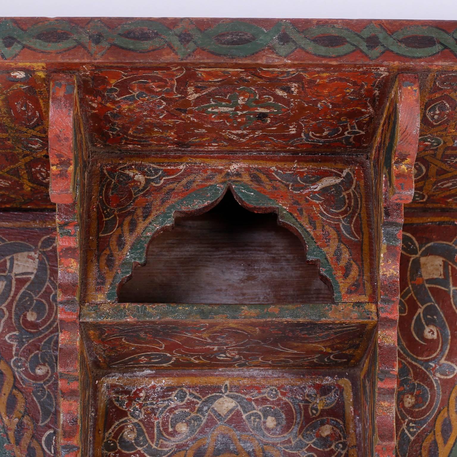 Painted Moroccan Wall Shelf 1
