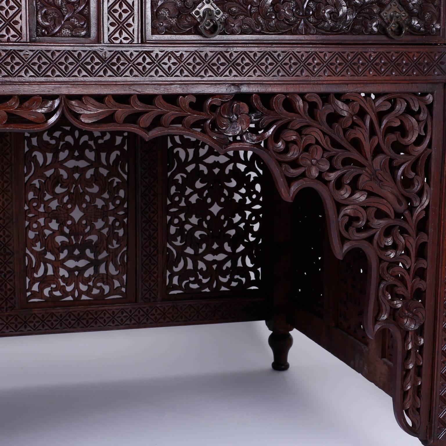 Hardwood 19th Century Anglo Indian Desk