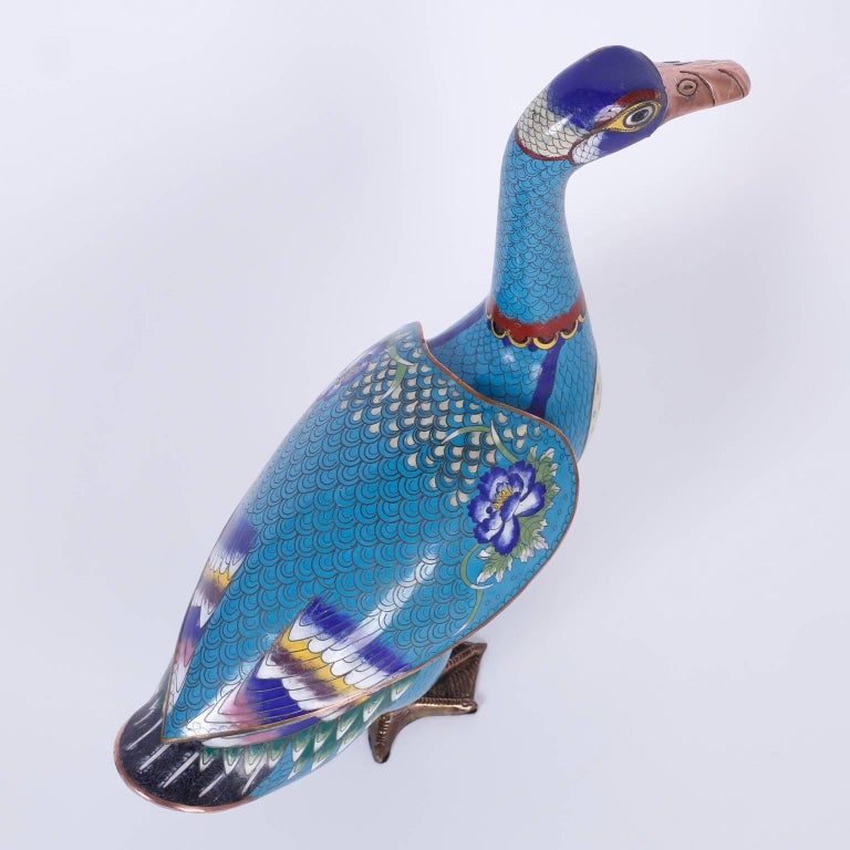Pair of Cloisonné Ducks at 1stDibs cloisonne duck