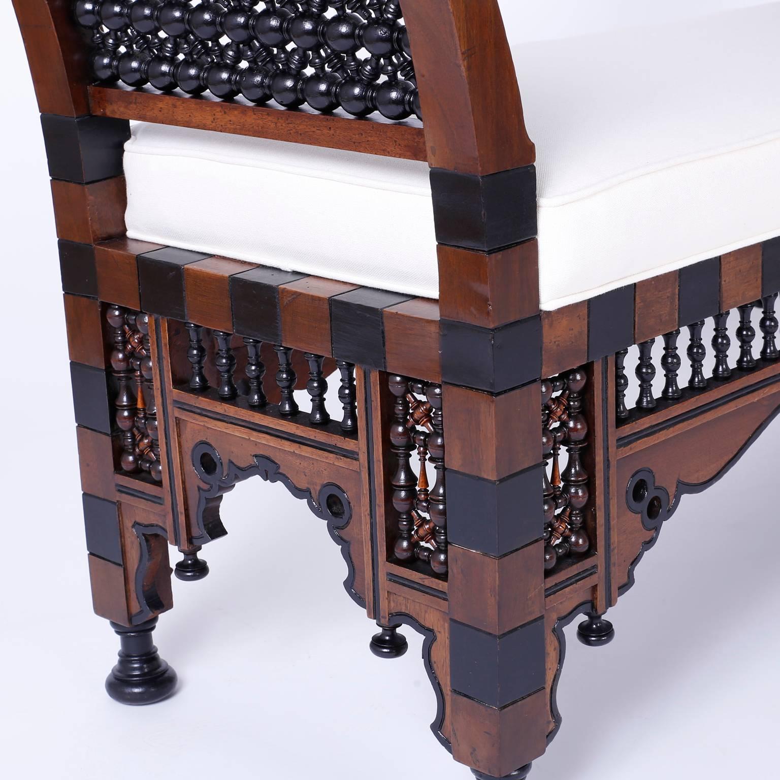 Syrian or Moroccan Bench In Excellent Condition In Palm Beach, FL