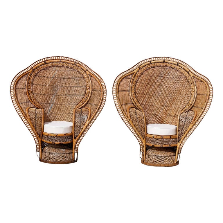 Pair of Peacock Chairs, Best of the Genre at 1stDibs