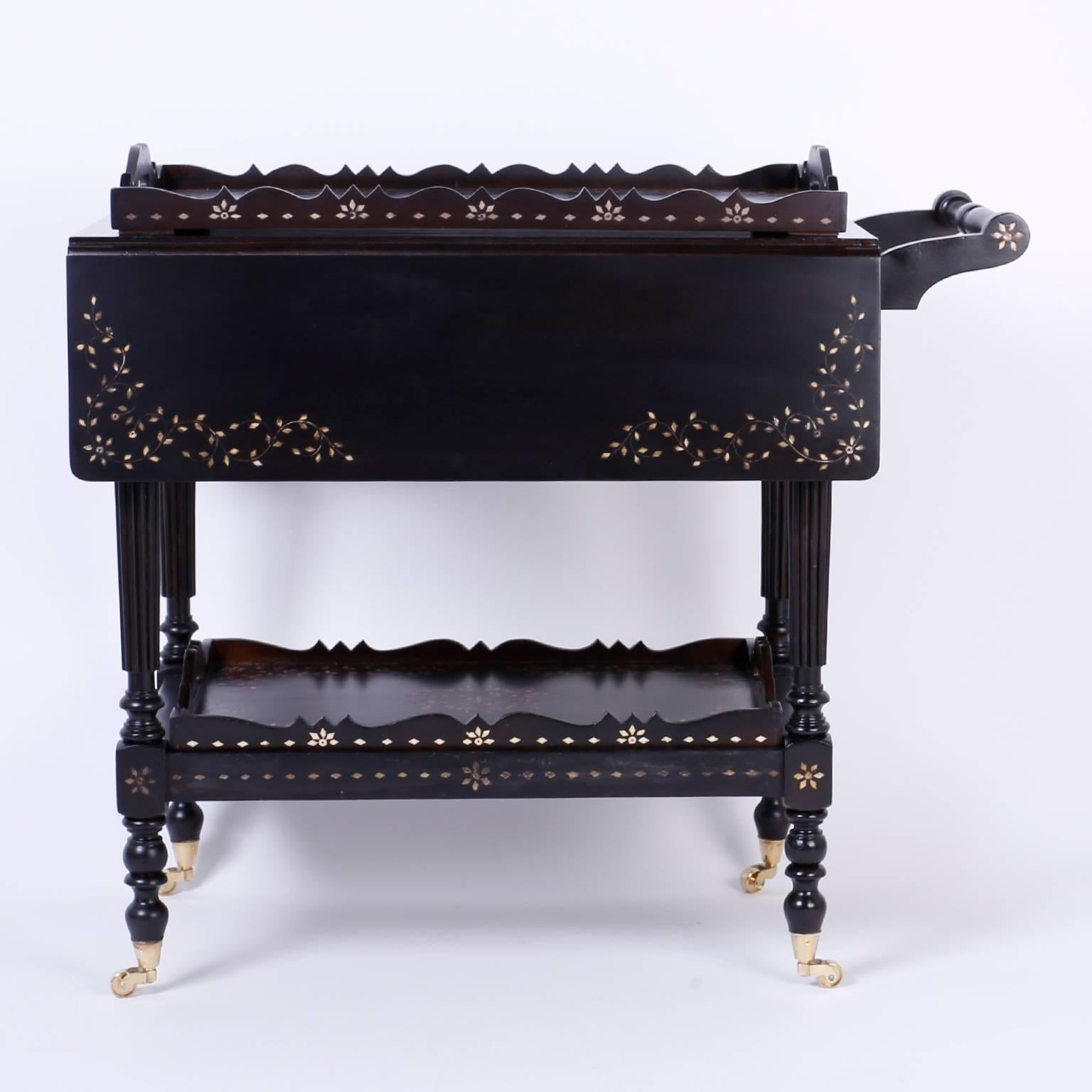 20th Century Anglo-Indian Serving or Bar Cart