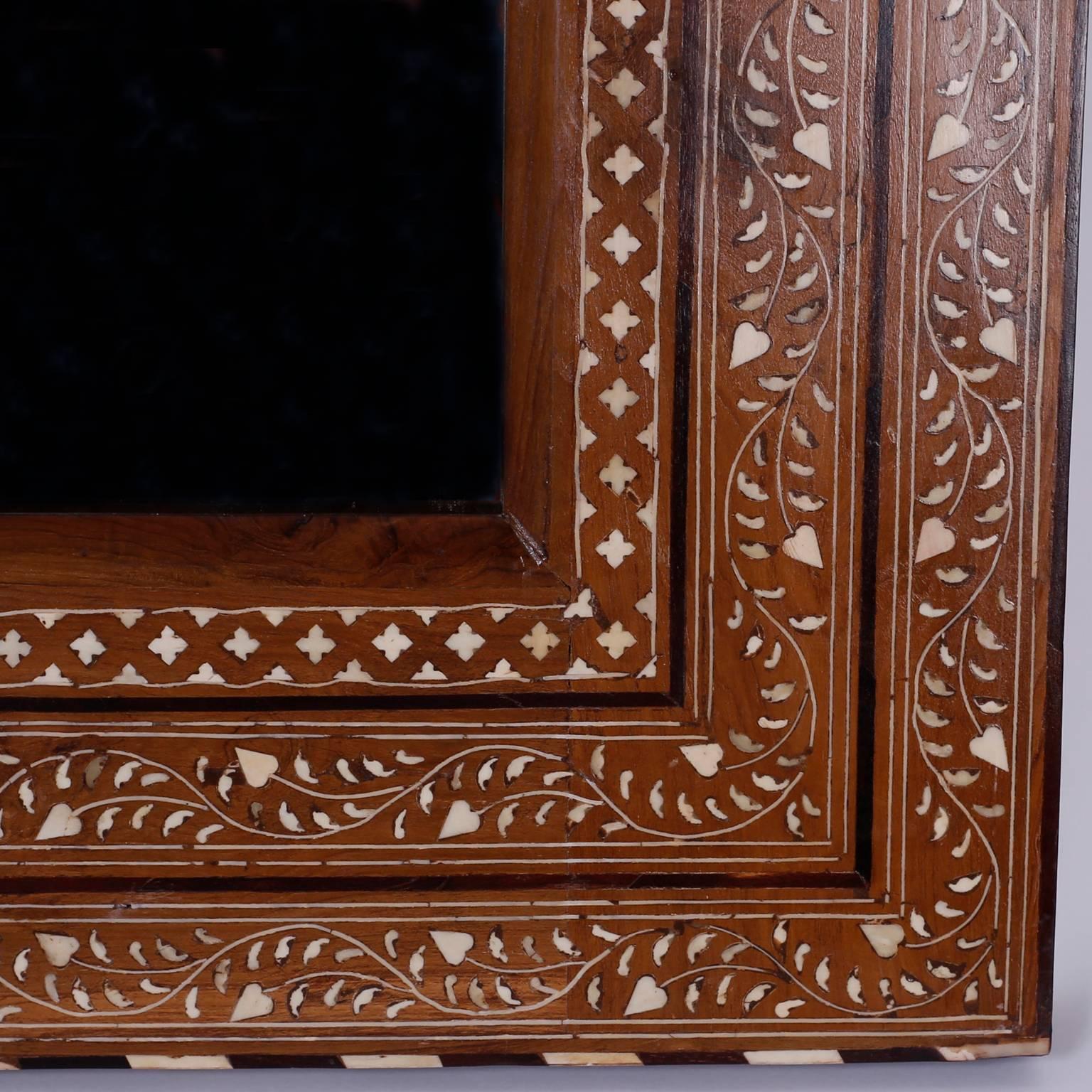 20th Century Syrian Inlaid Wall Mirror