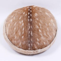 Anglo-Indian Deer Hide Pillow