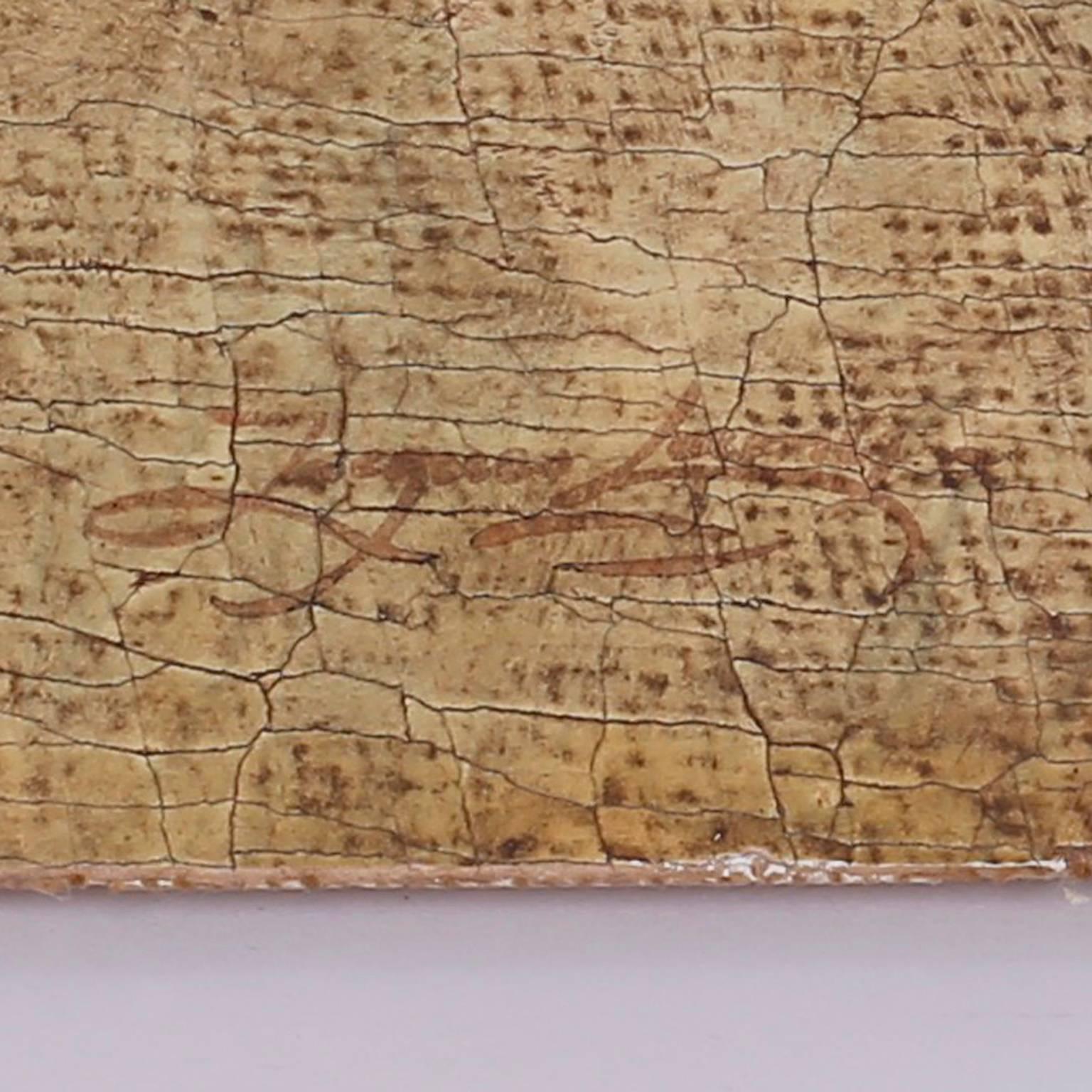 XX secolo Pittura ad olio su tela in stile affresco di Jacques Lamy in vendita