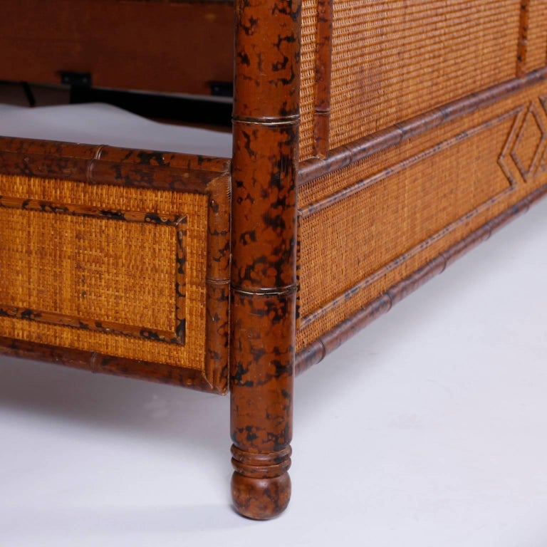 Faux Bamboo KingSize Bed For Sale at 1stdibs