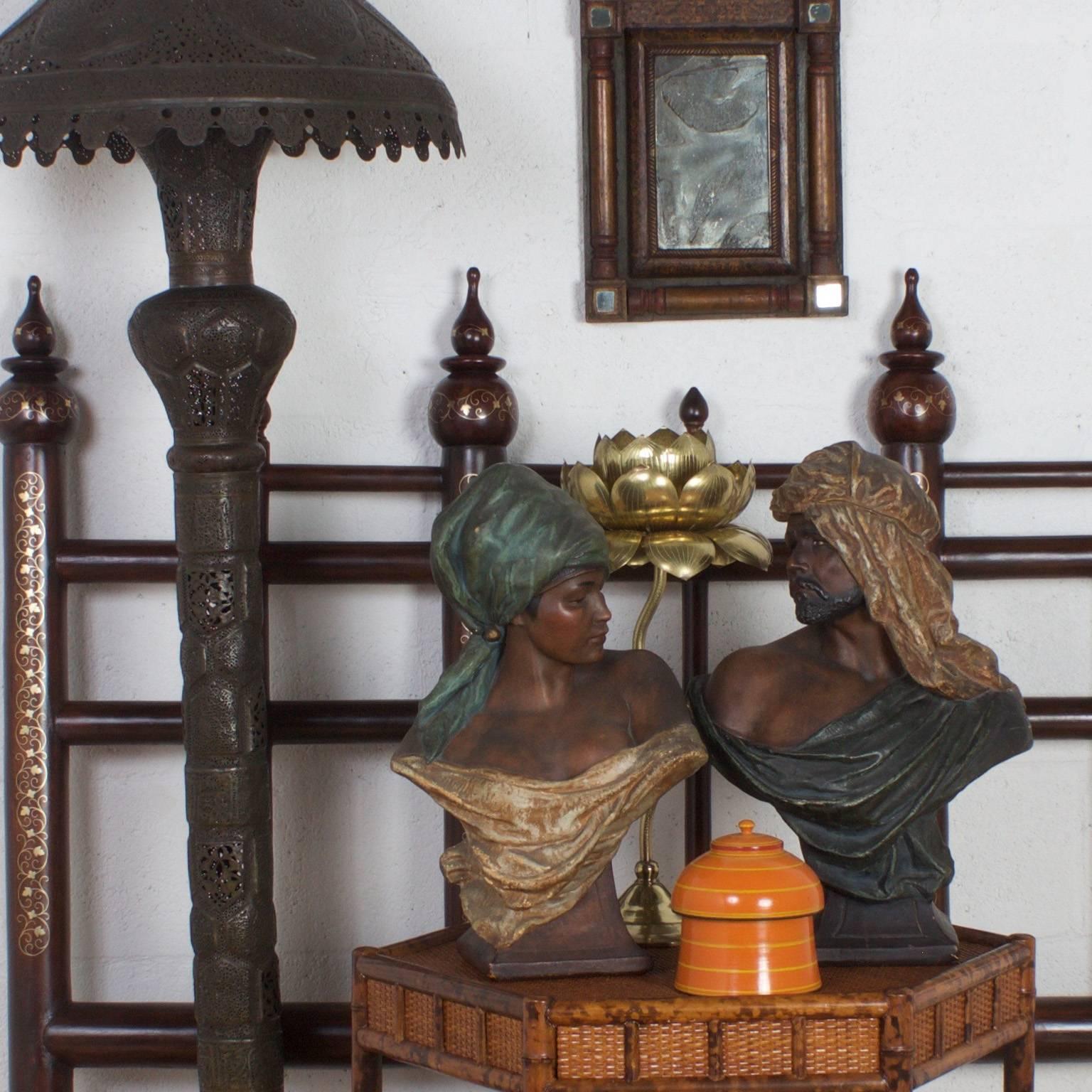 20th Century Moroccan Pierced Brass Floor Lamp