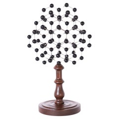 Molecular Structure Model on a Wood Base