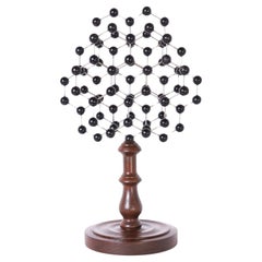 Vintage Molecular Structure Model on a Wood Base