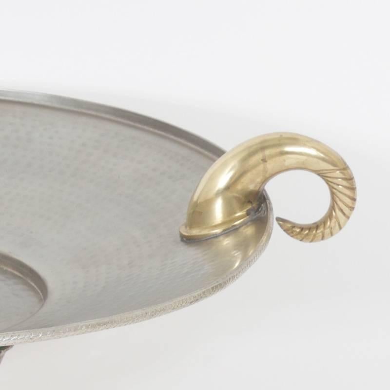 Modern Silver and Brass Bowl For Sale 1