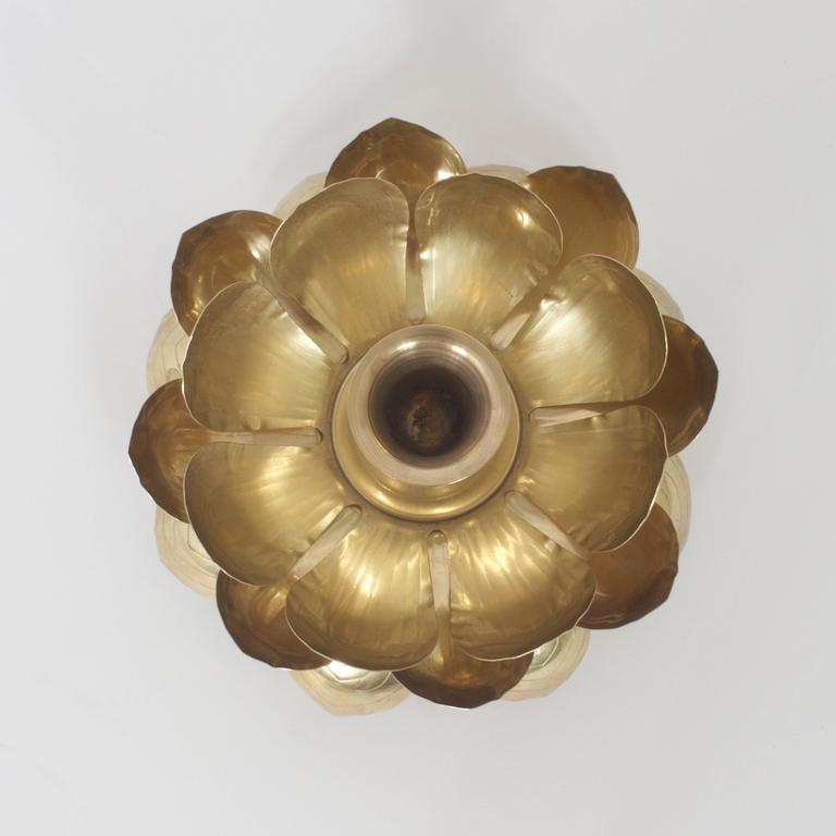 Exotic Brass Lotus Flower Candle Holder at 1stDibs brass lotus candle
