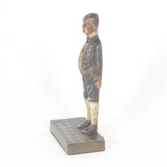 Bradley and Hubbard Cast Iron Door Stop of a Footman or Butler