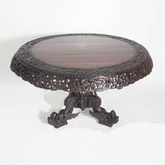 Bombay Blackwood Anglo Indian Center Table