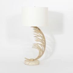 Pair of Palm Leaf Table Lamps