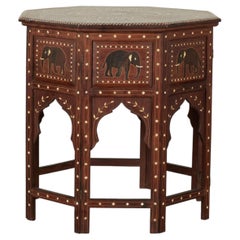 Antique Anglo Indian Inlaid Table or Stand