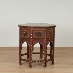 Antique Anglo Indian Inlaid Table or Stand