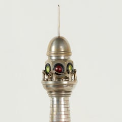Antique Lighthouse Sculpture or Model with Light