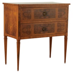 Antique Italian Neoclassical Style Two Drawer Commode